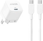 Anker Fast Charger, Foldable, 20W, TYPE-C Cable, White, B2149P22