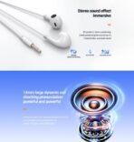 Celebrat G27 Earphone With Microphone Controller And 20KHz Frequence Response For Mobile Phone 1.2 Meter Length