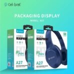 Headphone Celebrat A27 Bluetooth With Mic Stereo - Image 3