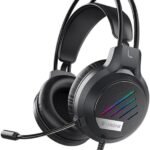 Celebrat GM-2 LED Wired Gaming Headset/headphones with Microphone Surround Stereo Noise Reduction 3.5mm Wired Earphone for PC PS4 PS5 XBOX