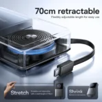 JR-PR1 22.5W Built-in Retractable Cable Powerbank10000mAh - Image 4