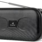 Kisonli Mini Portable Stereo 360° Solar Charging Speaker 5W, 1200mAh, Built-in Mic, TF-AUX-