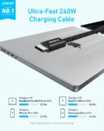 Anker Zolo USB C to USB C 240W Braided Fast Charging Cable A8060 - Image 2