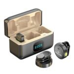 2.4GHz Magnetic Wireless Microphone - Clear, High-Sensitivity Sound - Type-C and iPhone Ports - Long-Range Transmission