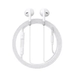 JR-EW01 3.5MM Wired Series Half In-Ear Wired Earphones white/black