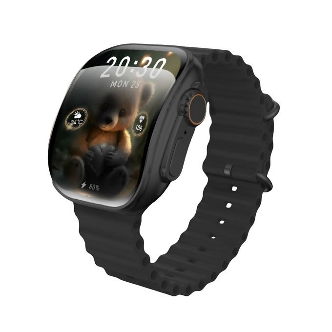 3 Smart Watch X10 Ultra 3 Curved Glass With Silicone Strap and Wireless Charging - Image 1