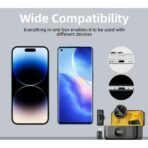 2.4GHz Magnetic Wireless Microphone - Clear, High-Sensitivity Sound - Type-C and iPhone Ports - Long-Range Transmission - Image 3