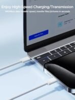 Joyroom S-A45 Ben Series 30W Braided Fast Charging Type-C to Lightning Data Cable, 1 Meter Length, White|12 Months Warranty - Image 4