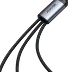 SA21-1T3 Speedy Series 30W 3-in-1 Fast Charging Cable (Type-C to L+C+M) 1.2m-Black - Image 6