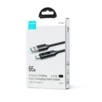 S-AC066A16/S-AL012A16 Type-C/Lightning cable 66W/2.4A Black - Image 2