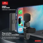 Wireless Lavalier Microphone Portable Gaming Live Mini Mic Broadcast Audio Video Recording Phone Mic - Image 3