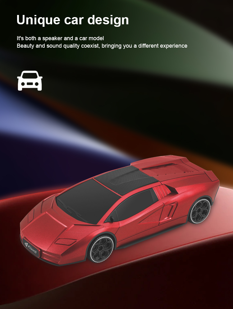 kisonli-b6-1 Kisonli Car Shape Bluetooth Speaker with USB - TF- FM Enjoy an Audio Experience Like Never Before - Image 1