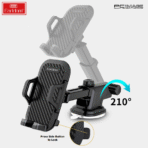 EARLDOM ET-EH59 Suction Cup 360 Degree Rotation Car Holder - Black - Image 3