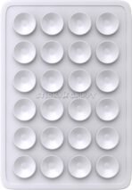 Suction Phone Case Mount, Silicon Adhesive Phone Accessory for iPhone and Android, Hands-Free Fidget Toy Mirror Shower Phone Holder, Tiktok Videos and Selfies (White)