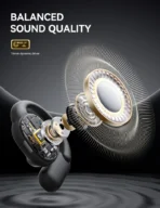 JR-OE4 Open-Ear True Wireless Headphones-Black - Image 5