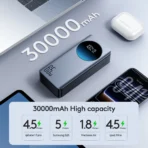 JR-PBF05 Pro 65W Digital Display Fast Charging Power Bank 30000mAh--Black - Image 7