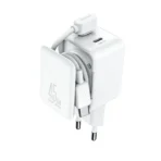 JR-TCL05 45W Cable Management GaN Charger/EU/UK-White