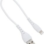 Earldom ec-132i lightning fast charger data cable - white