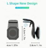XS-803 Magnetic Phone Holder - Car Mount in Air Conditioning Blades Practical Suitable for All Mobile Phones Cars - Image 4