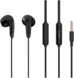 Celebrat G27 Earphones – With Microphone and Controller, 20kHz Frequency Response, 1.2M Cable Length, Compatible with Mobile Phones – Black