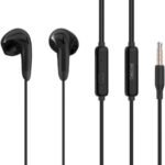 Celebrat G27 Earphones – With Microphone and Controller, 20kHz Frequency Response, 1.2M Cable Length, Compatible with Mobile Phones – Black