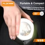 PLOKAMA U20 Ring LED Selfie Mirror Clip, Phone Camera Light with Rechargeable - Image 3