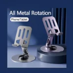 K-81 Alloy All-Metal Universal Foldable Phone Stand — 360° Rotation, 180° Tilt, Solid Desktop Stability - Image 3