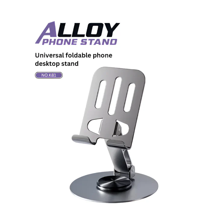 EcoTools0004MiniBrushes_5_1_991597eb-f271-41f1-b890-f3a70b8a3c3e K-81 Alloy All-Metal Universal Foldable Phone Stand — 360° Rotation, 180° Tilt, Solid Desktop Stability - Image 1
