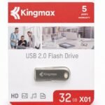 Kingmax USB 2.0 Flash Drive 32GB X01, Portable Memory Stick, High-Speed Data Transfer, Compact & Durable Design, Ideal for Documents, Music, Photos & Videos, 5-Year Warranty