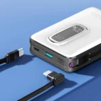 Earldom 20000mAh 3-in-1 MagSafe Power Bank – Wireless Charging + Built-in Cables + Phone Stand - Image 5