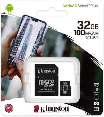 Kingston 32GB microSD Canvas Select Plus 100MB/s