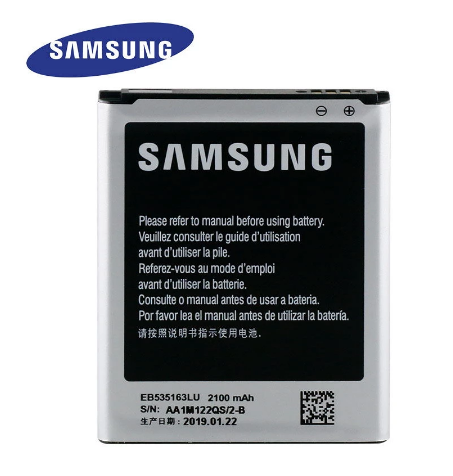 Oblong barrier Flawless Original phone battery EB535163LU for Samsung Galaxy Grand DUOS GT-I9082  G9082 I9080 I879 I9118 i9060 I9060 I9082 Battery 2100mAh - kwkap